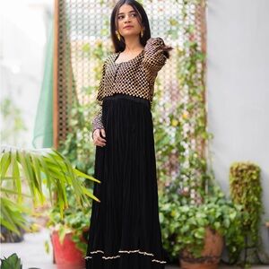 Stylish Black and Gold Dress